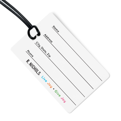 Las Vegas Luggage Tag w/ Black Strap