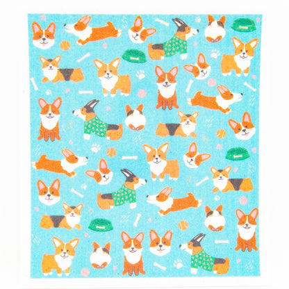 Pupper Towels Corgi Clean Swedish Dishcloth Dog Mom Dad Gift