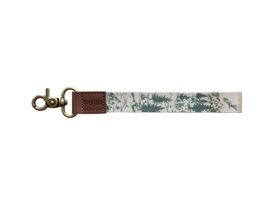 Woodland Landscape Wristlet Keychain