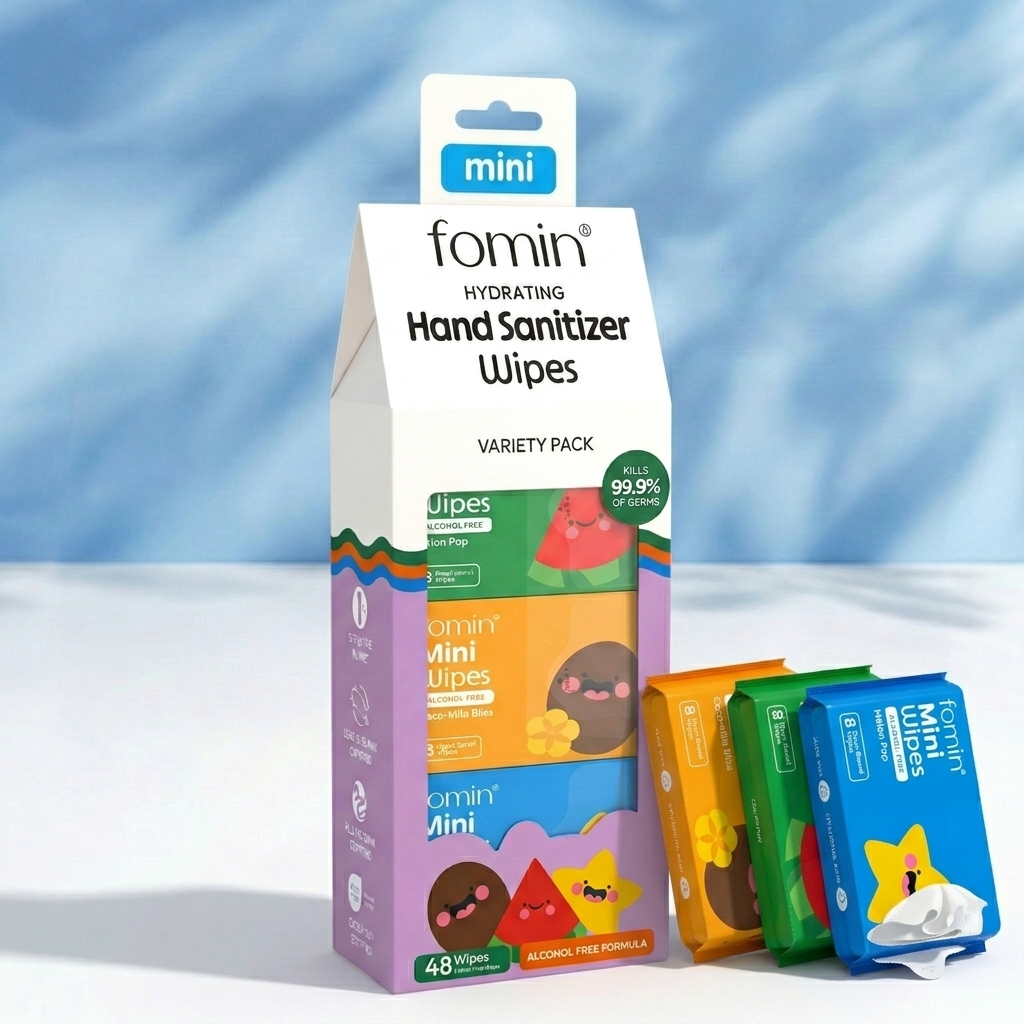 Travel Size Wipes | Alcohol-Free | Hand Sanitizer Wipes