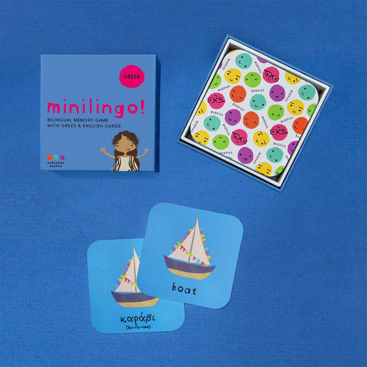 Minilingo Greek/English Bilingual Flashcards for Kids