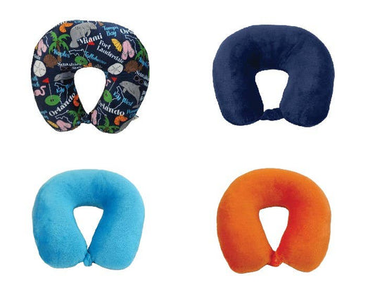 Fiber Filled Travel Neck Pillow - Florida Assortment