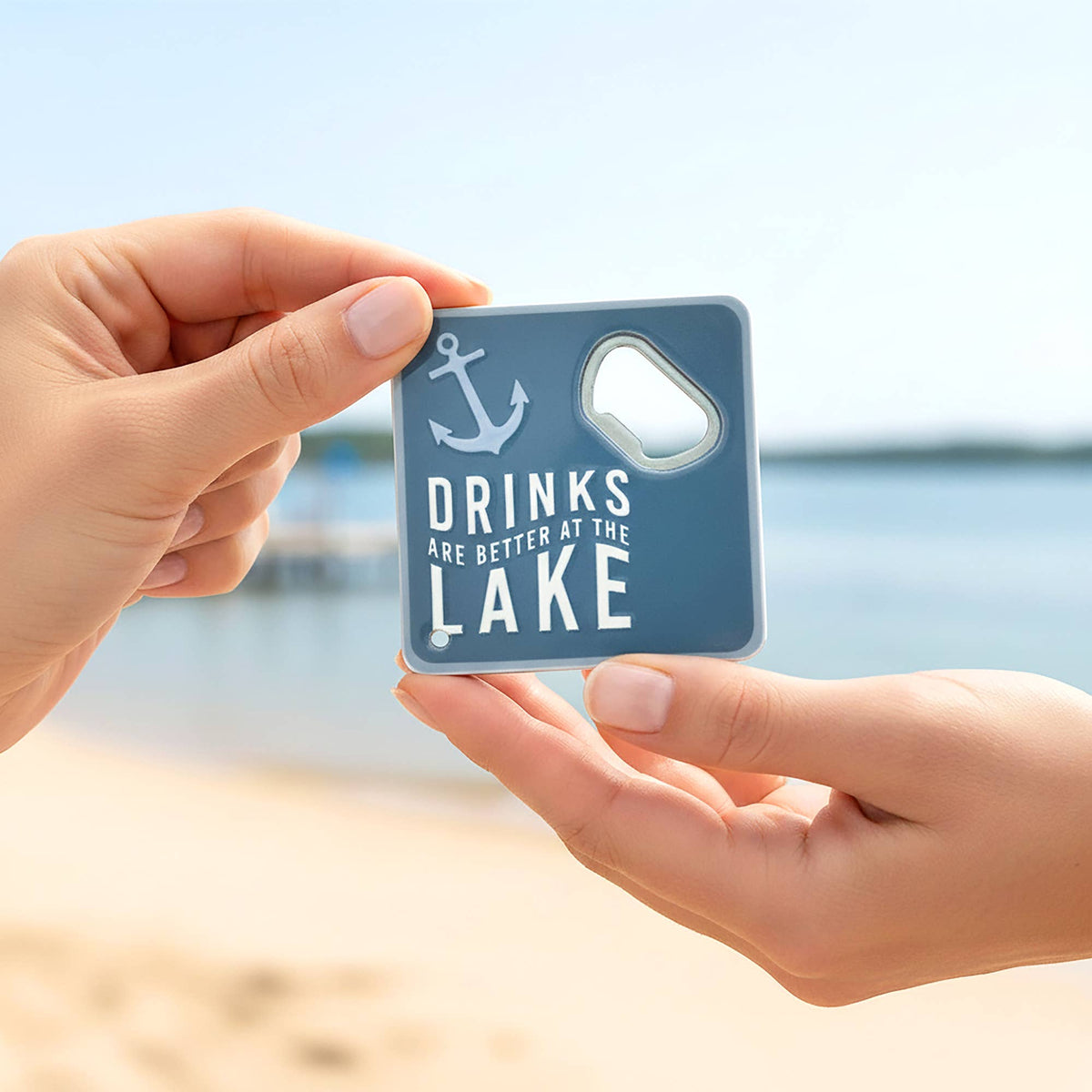 Lake - Bottle Opener Coaster