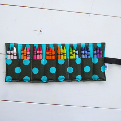 Crayon Roll-Up Organizer – Travel Art Storage for Kids