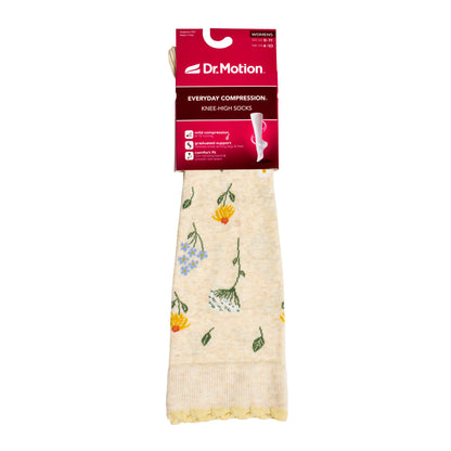 Wildflowers | Knee-High Compression Socks For Women