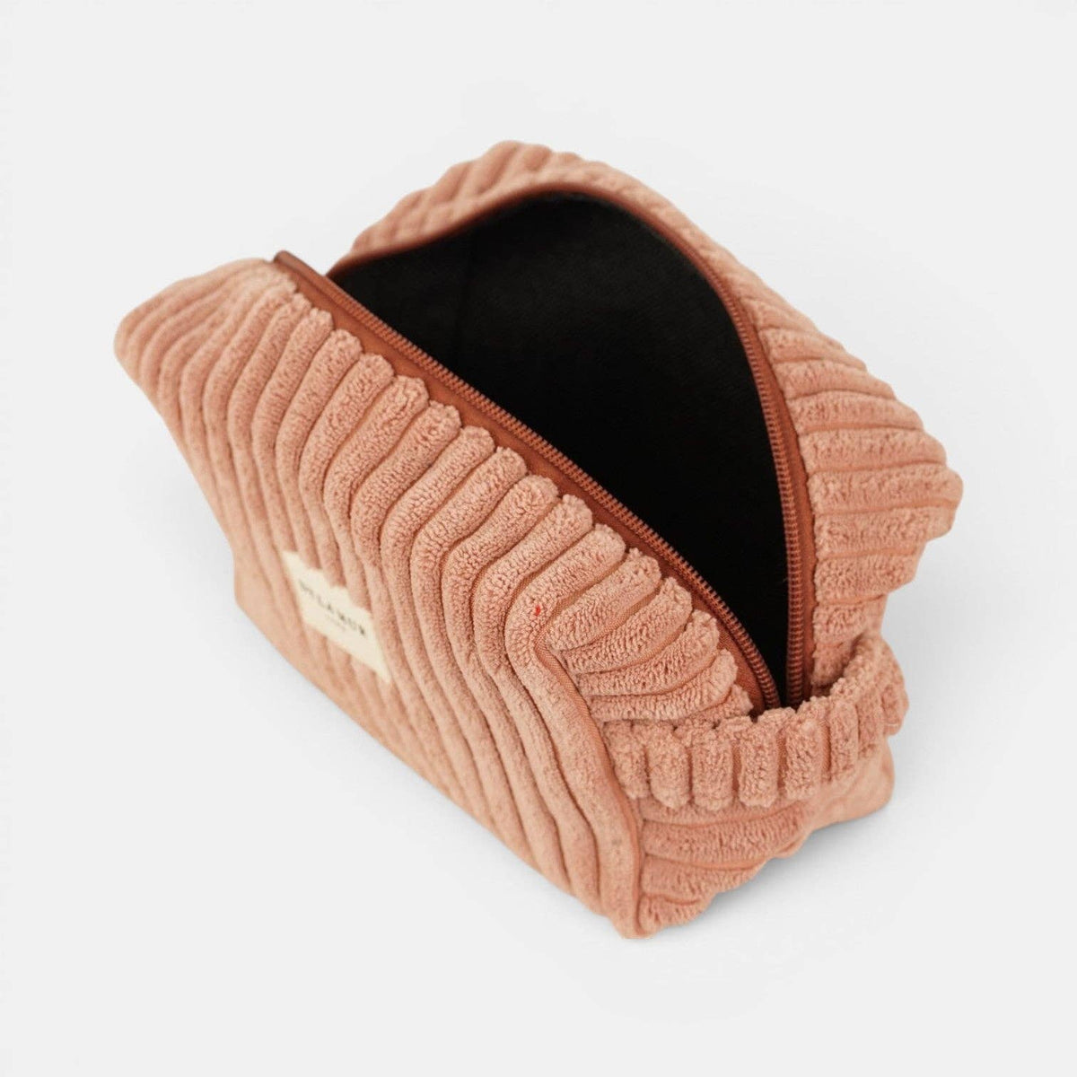 Corduroy Squared Makeup Bag – Dusty Rose (Crepe)
