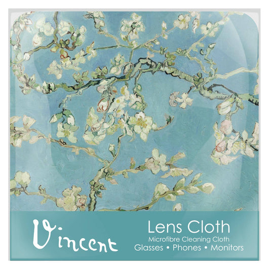 Van Gogh Almond Blossom Microfiber Lens Cleaning Cloth – Soft, Non-Abrasive, Art-Inspired