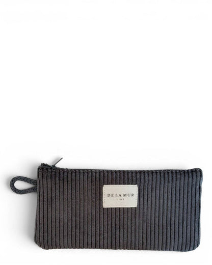 Corduroy Glasses Case – Charcoal Gray (Boni)