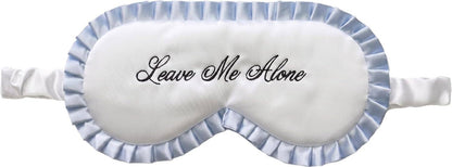 Adjustable Ruffle Satin Sleep Eye Mask - Leave Me Alone
