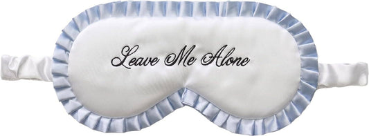 Adjustable Ruffle Satin Sleep Eye Mask - Leave Me Alone