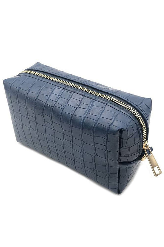 Crocodile PU Pouch Bag