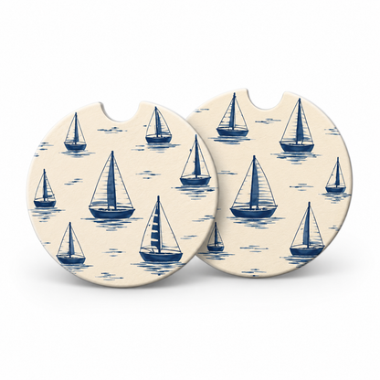 Jolitee Car Coasters, Absorbent Neoprene CupHolder Lakehouse
