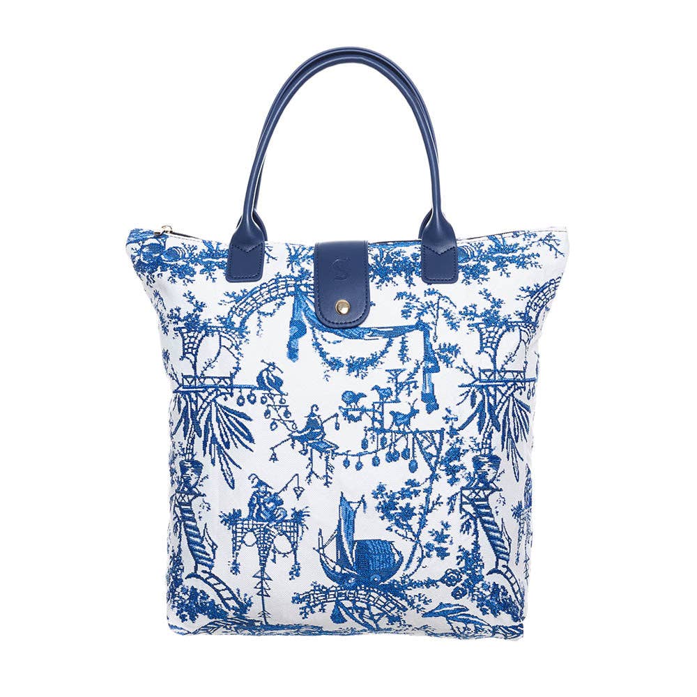 THE BRITISH MUSEUM CHINOISERIE FOLDING BAG