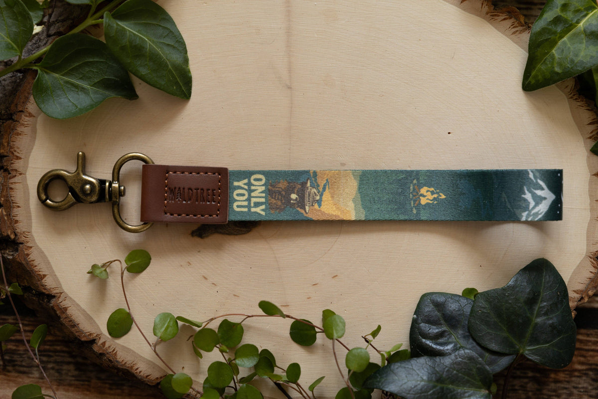 Smokey Bear Wristlet Keychain Lanyard