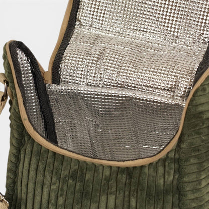 Corduroy Lunch Bag – Olive Green (Musgo)