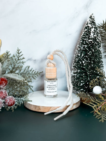 Christmas Morning In Austria holiday hanging car diffuser air freshener