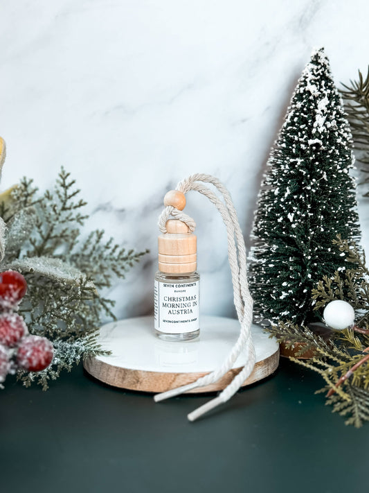 Christmas Morning In Austria holiday hanging car diffuser air freshener