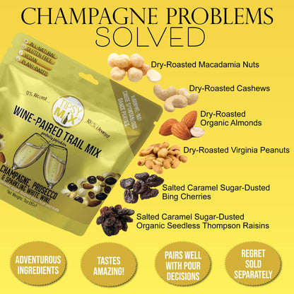 Wine-Paired Trail Mix - Champagne & Sparkling White Wine