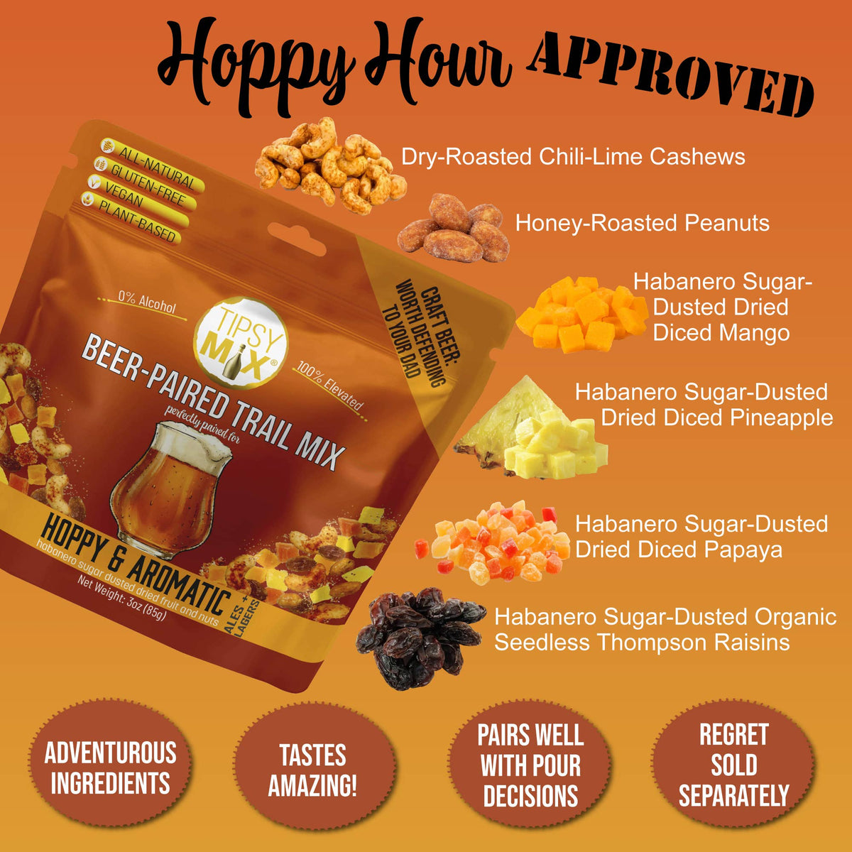 Beer-Paired Trail Mix - Hoppy + Aromatic
