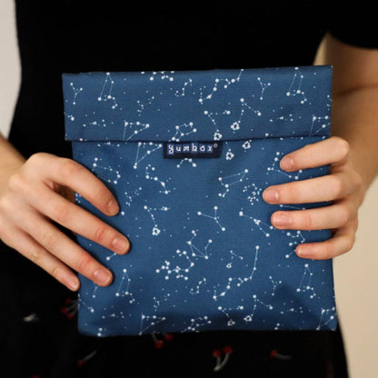 Zero Waste Sandwich Bag - Set of 2 - Navy & Starry Sky
