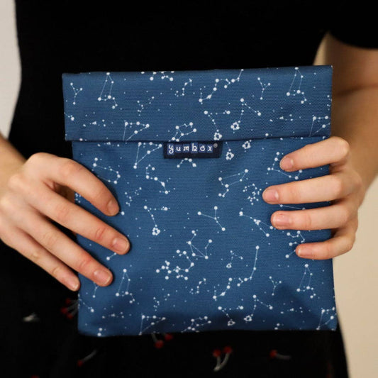 Zero Waste Sandwich Bag - Set of 2 - Navy & Starry Sky