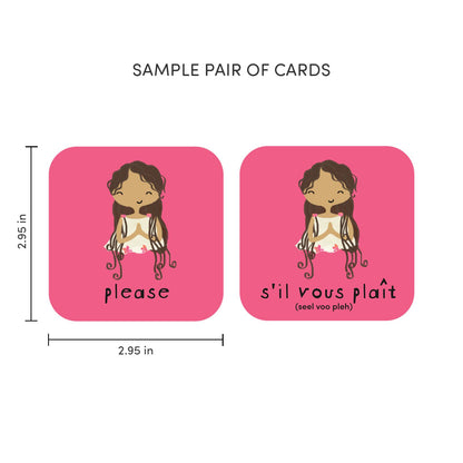Minilingo French/English Bilingual Flashcards for Kids