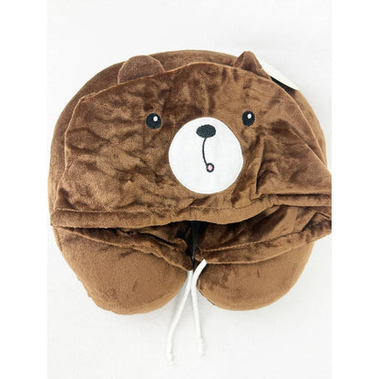 Cute Travel Neck Pillow with Hoody
