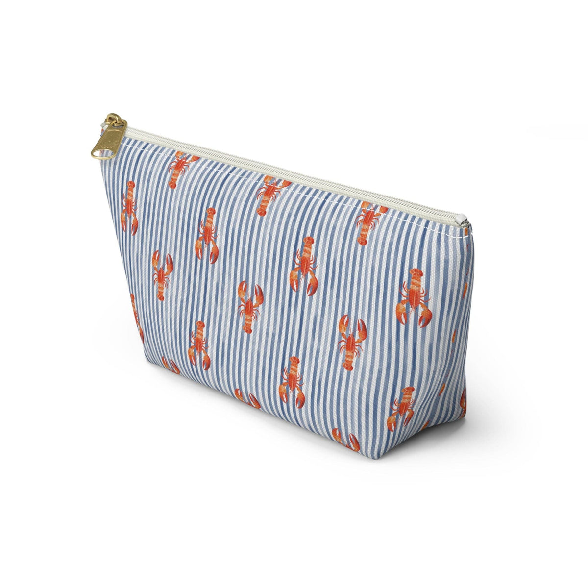 Blue Stripe Lobster T-Bottom Pouch