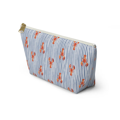 Blue Stripe Lobster T-Bottom Pouch