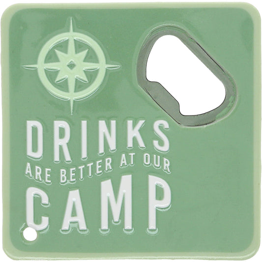 Camp - Bottle Opener Coaster