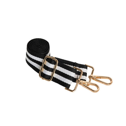 White Ripstop HydroBag® with Black and White Striped Strap