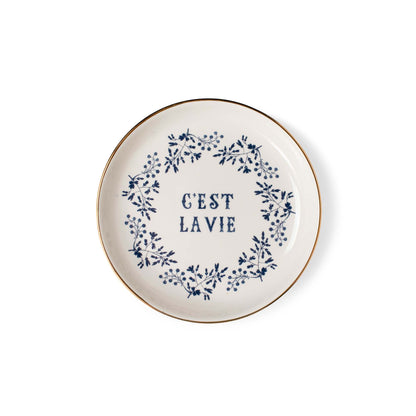 C'EST LA VIE MEMENTO SMALL ROUND TRAY