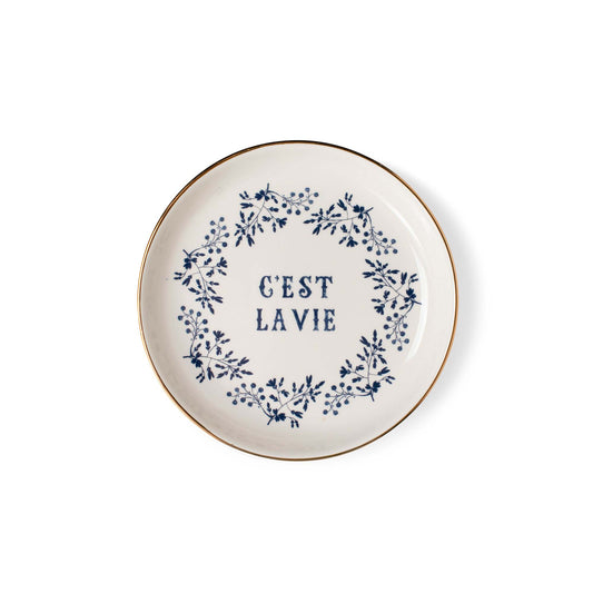 C'EST LA VIE MEMENTO SMALL ROUND TRAY