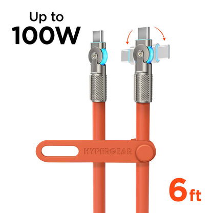 Chunky180° 100W USB-C to USB-C Rugged Fast Charge Cable 6ft