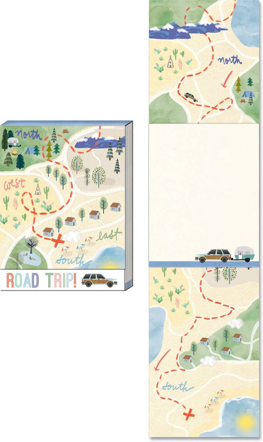 POCKET NOTEPAD JETSETTER ROAD TRIP MAP