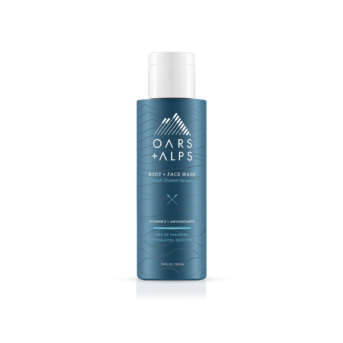 Travel Size Men's Body Wash Fresh Ocean, w/Vit E. TSA-approved
