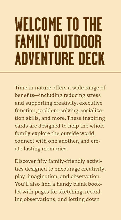 Family Outdoor Adventure Deck