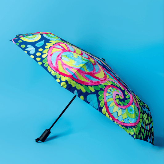 Watercolor Print Umbrella