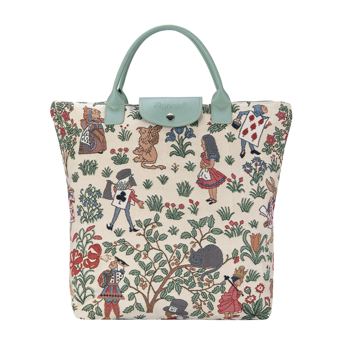 ALICE IN WONDERLAND FOLDAWAY GROCERY BAG