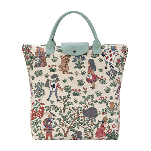 ALICE IN WONDERLAND FOLDAWAY GROCERY BAG