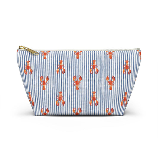Blue Stripe Lobster T-Bottom Pouch