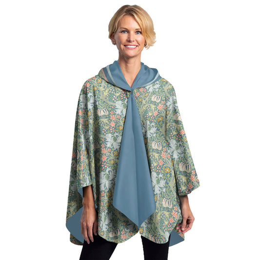 William Morris Golden Lily Womens Rain Cape - Rainproof Breathable Rain Poncho