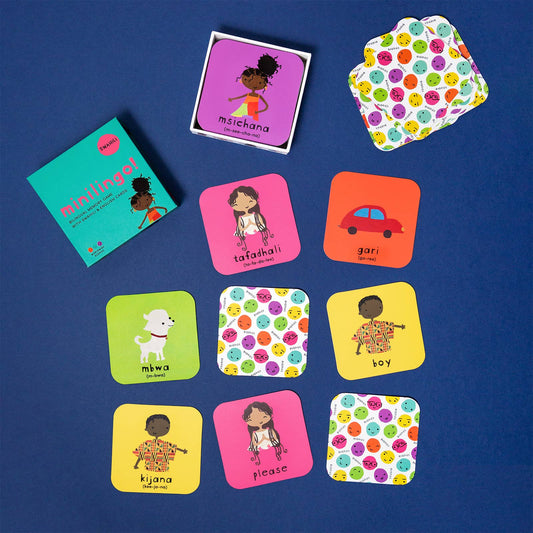 Minilingo Swahili/English Bilingual Flashcards for Kids