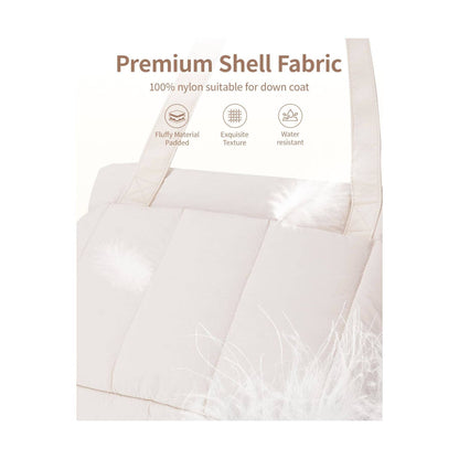Narwey Puffy Quilted Work Tote Bags for Carry on