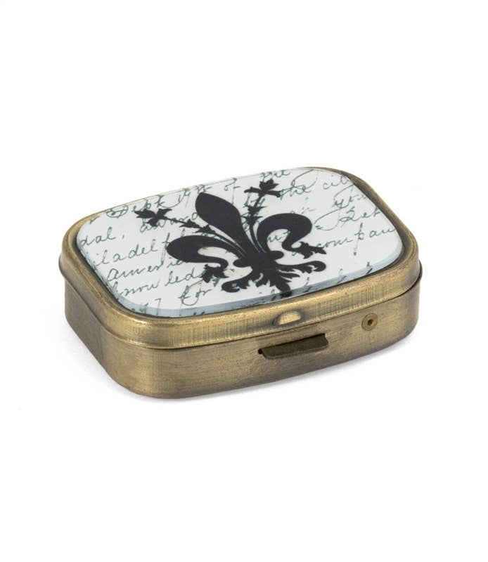 Fleur De Lis Pill Box