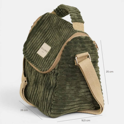 Corduroy Lunch Bag – Olive Green (Musgo)