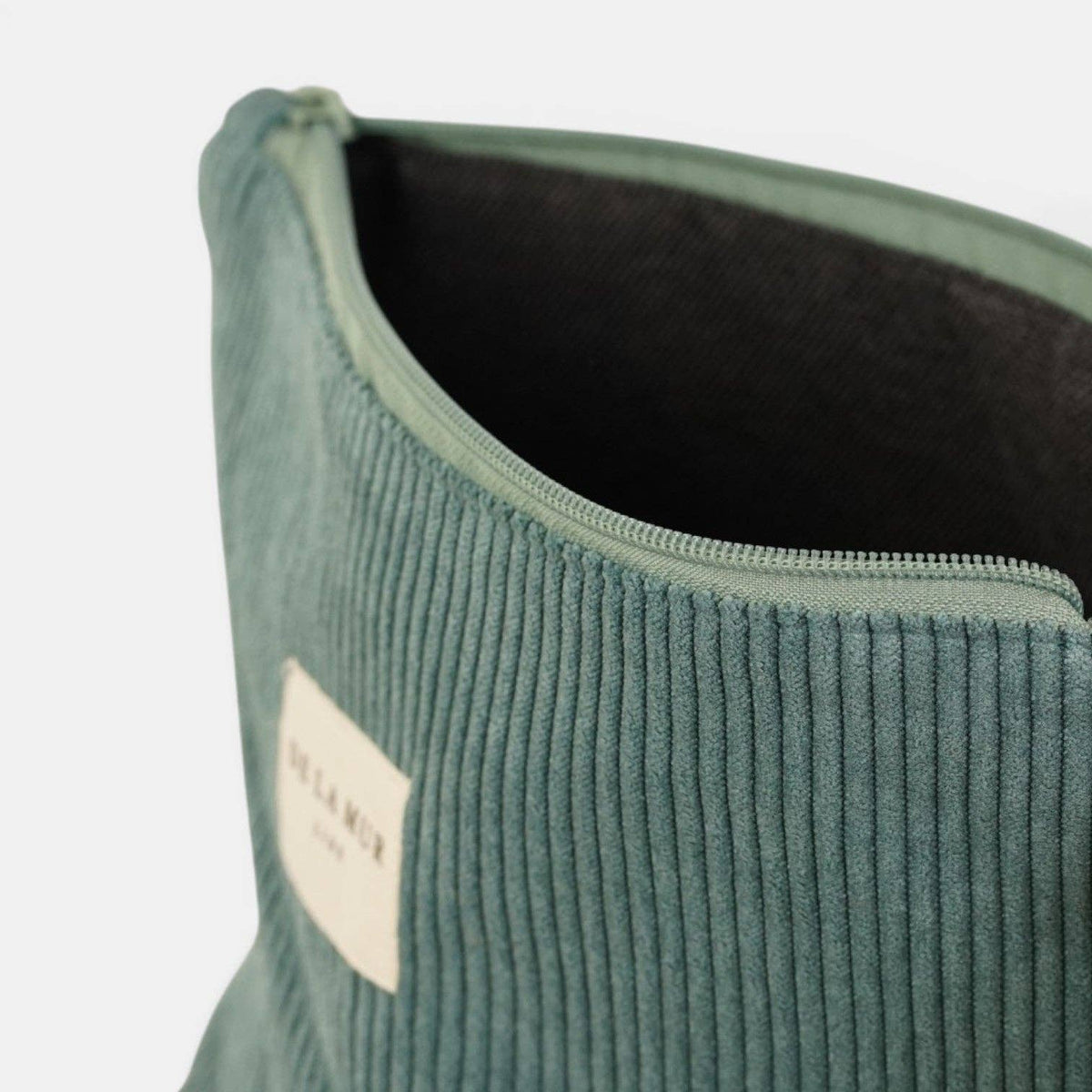 Corduroy Large Makeup Bag – Teal (Jade)