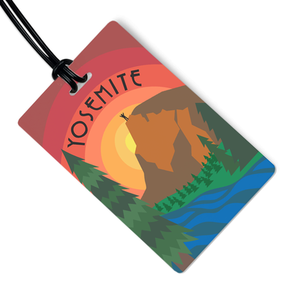 Yosemite Luggage Tag w/ Black Strap
