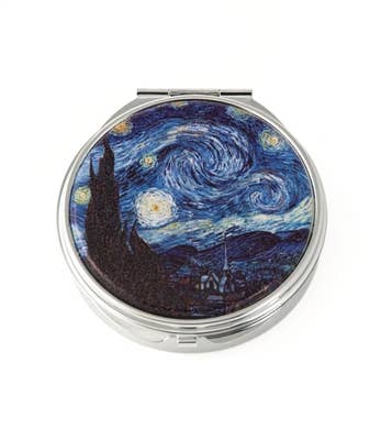 Van Gogh Starry Night Round Accessories Box/ Pill Box