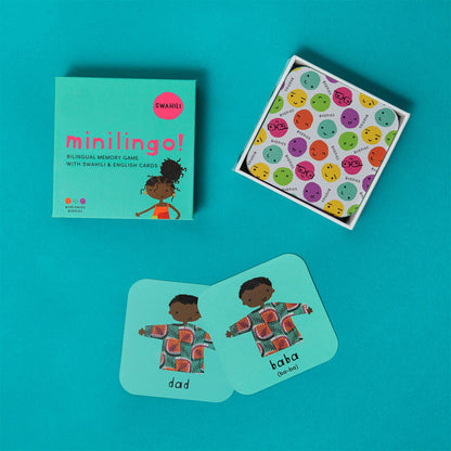 Minilingo Swahili/English Bilingual Flashcards for Kids